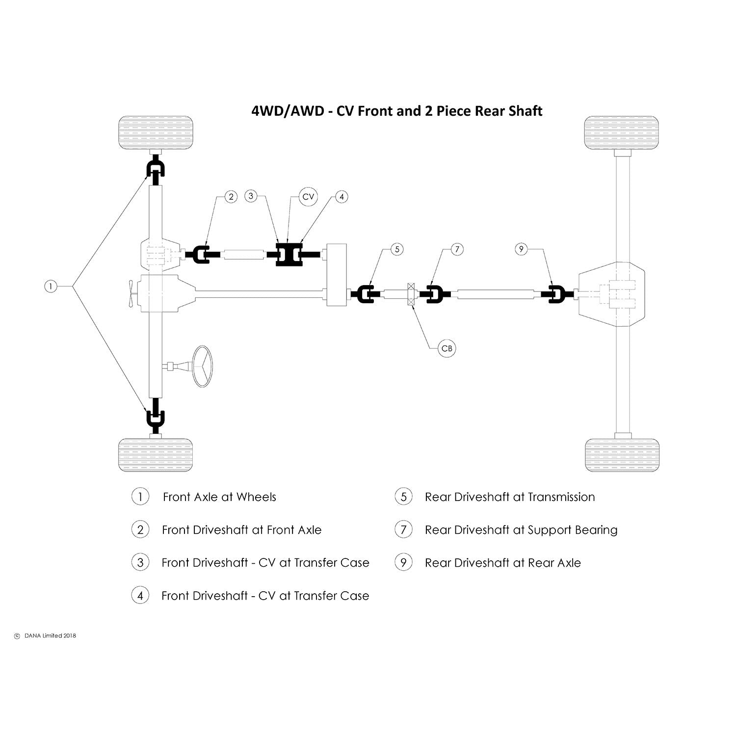 5-3212X Spicer U-Joint Kit 1555WJ Series (ISR)