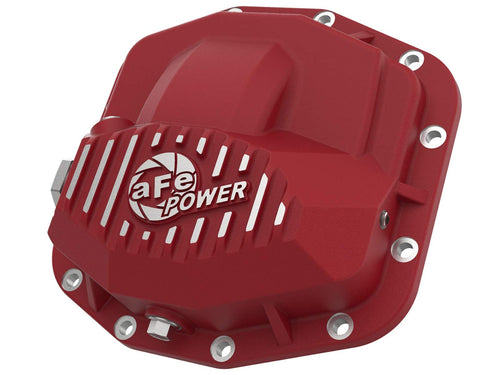 Pro Series aFe POWER Front Differential Cover Red w/Machined Fins - #46-71030R - Jeep Wrangler (JL) 18-23/ Gladiator (JT) 20-23 (Dana M210)