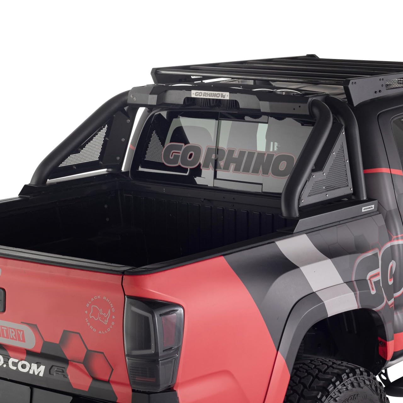 Sport Bar 2.0 Go Rhino w/Power Actuated Retractable Light Mount | Stainless Steel, Polished | 918600PS | Fits 2020-2024 Ram 1500, Silverado & Sierra 2500, 3500 (See Description)