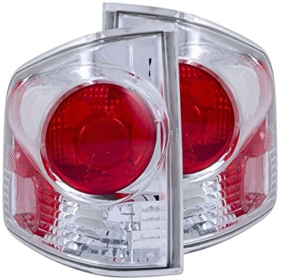 211032 ANZO USA Chrome Euro Tail Light Set-Clear Lens