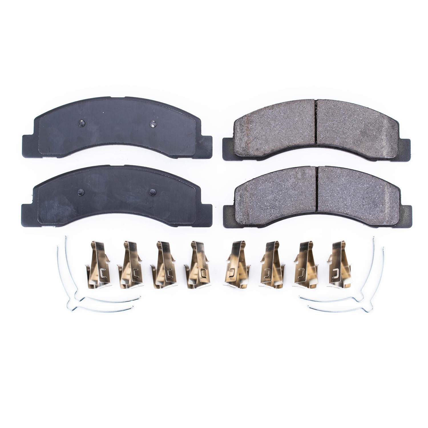 Power Stop Front Brake Kit For Excursion Ford 2000-05 |F-250 Super Duty 1999-04 |F-350 Super Duty 1999-04 - Ceramic Brake Pads With Installation Hardware, 17-756