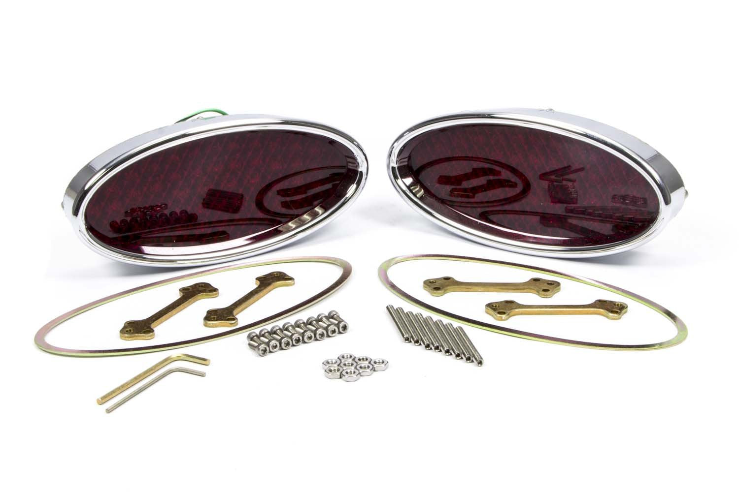 XL Oval Taillight Lokar TL-1911 - Pair, Multi