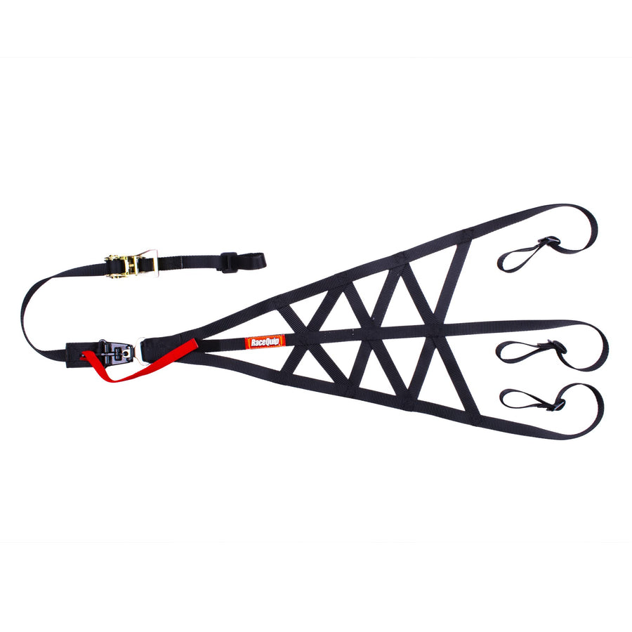 Window Net RaceQuip 828998RQP SFI 37.1 1 in Webbing Quick Disconnect Triangle Black