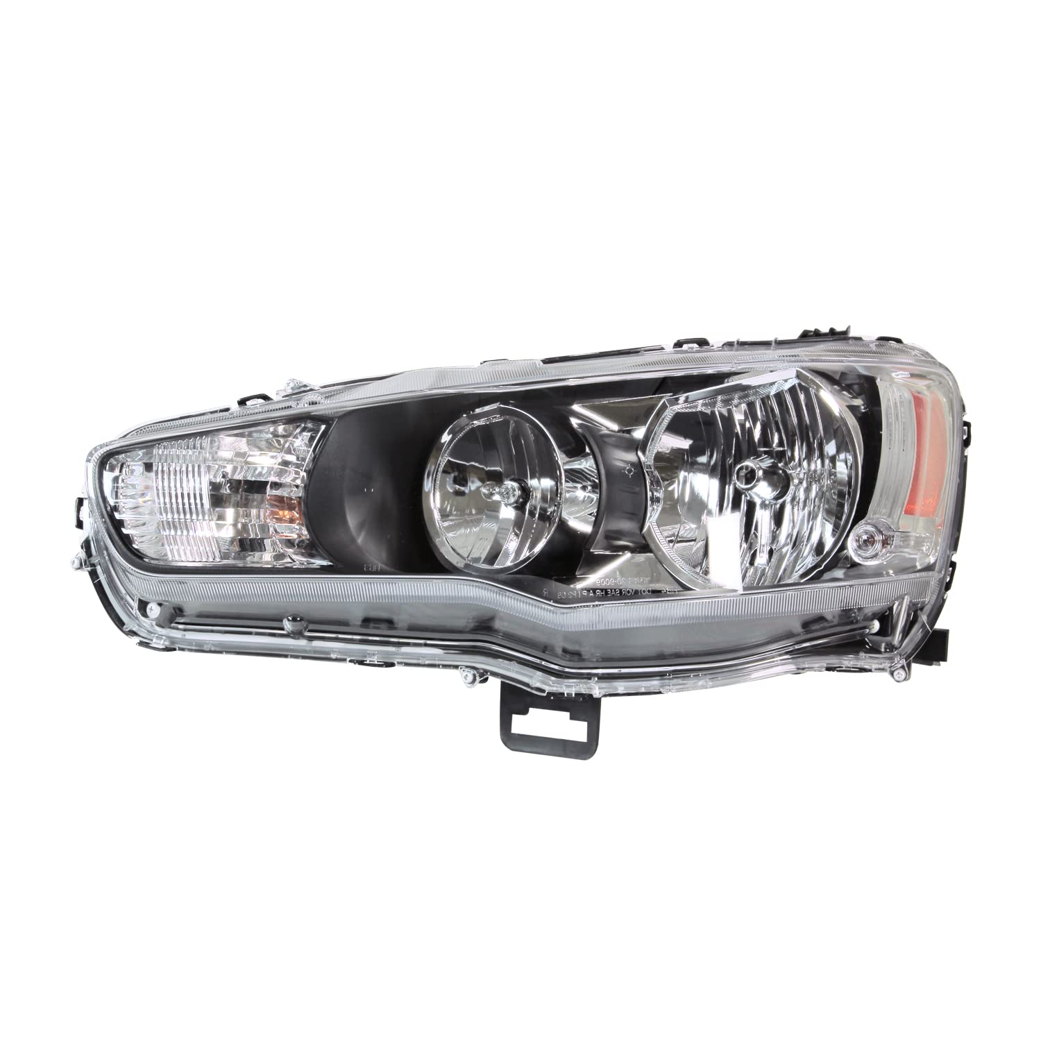 Left TYC Headlight Assembly Compatible with 2009-2015 Mitsubishi Lancer