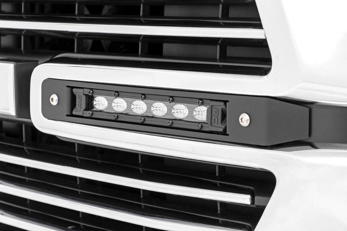 Dual Black Series Rough Country 6" LED Grille Kit for 19-24 Ram 1500-70783