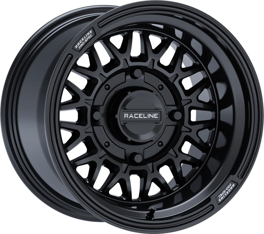 Omega Raceline Black Wheel with Gloss (15 x 1. inches /4 x 137 mm, 1 mm Offset)