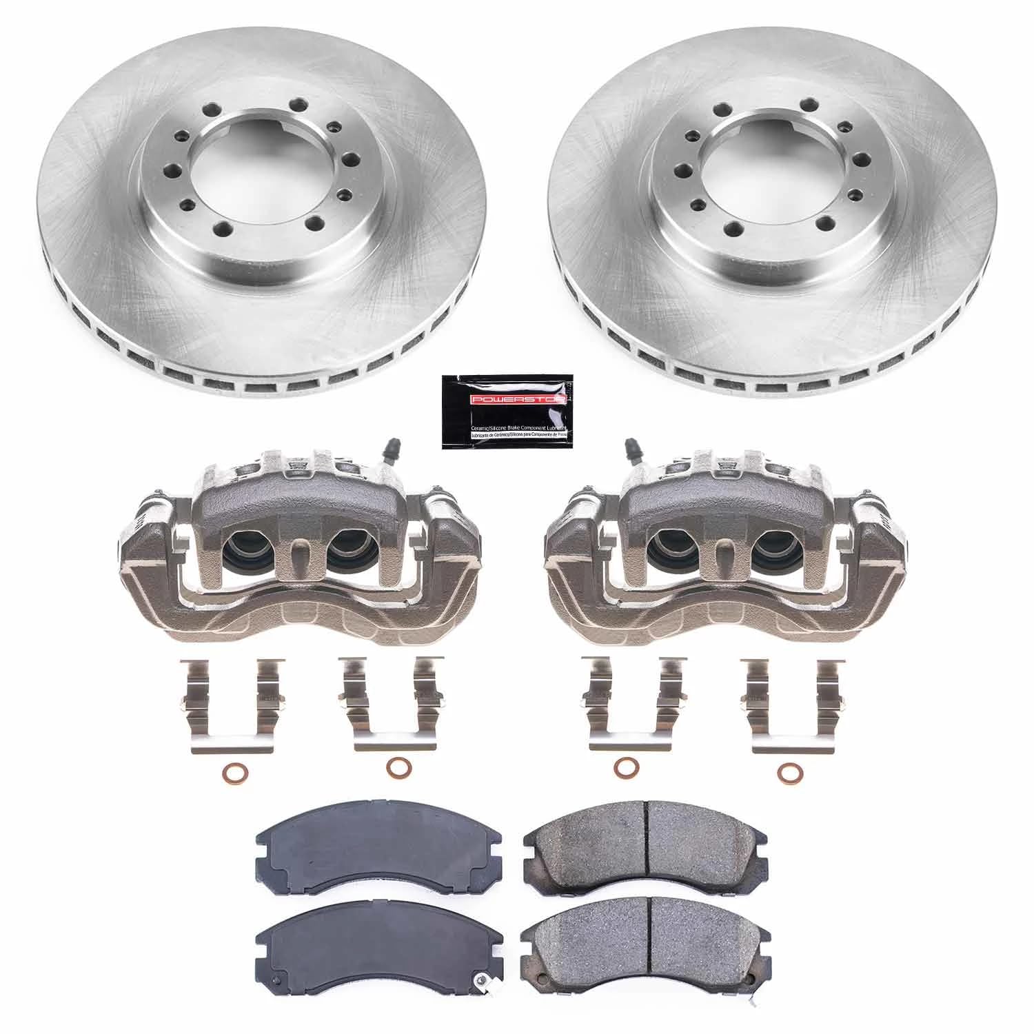 Power Stop Autospecialty KCOE4981 Front Brake Caliper Kit- Brake Rotors, Brake Pads & Calipers