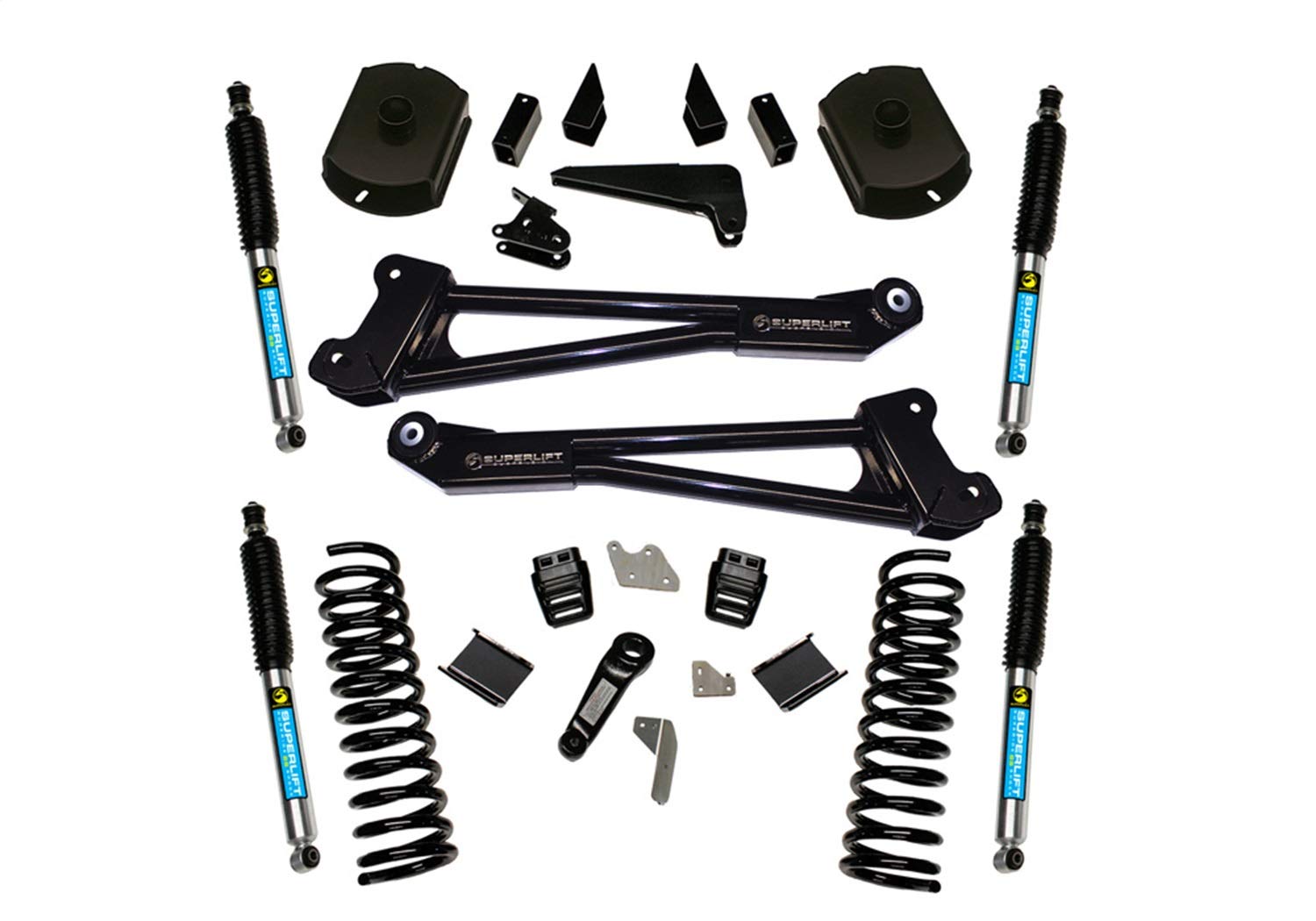 SUPERLIFT SUSPENSION RealTruck 4" Lift Kit for Dodge RAM 2500 | Complete Lift Kit with Front & Rear Bilstein 5100 Series Shocks and Replacement Radius Arms | K125B | Fits 2014-2018 Dodge RAM 2500 4WD
