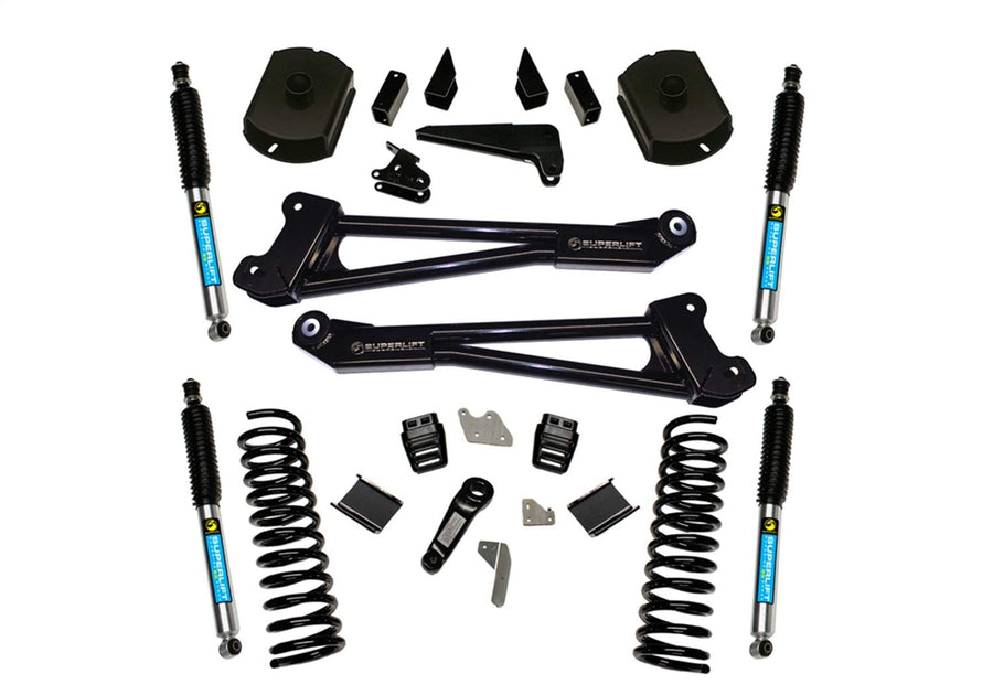 SUPERLIFT SUSPENSION RealTruck 4" Lift Kit for Dodge RAM 2500 | Complete Lift Kit with Front & Rear Bilstein 5100 Series Shocks and Replacement Radius Arms | K125B | Fits 2014-2018 Dodge RAM 2500 4WD