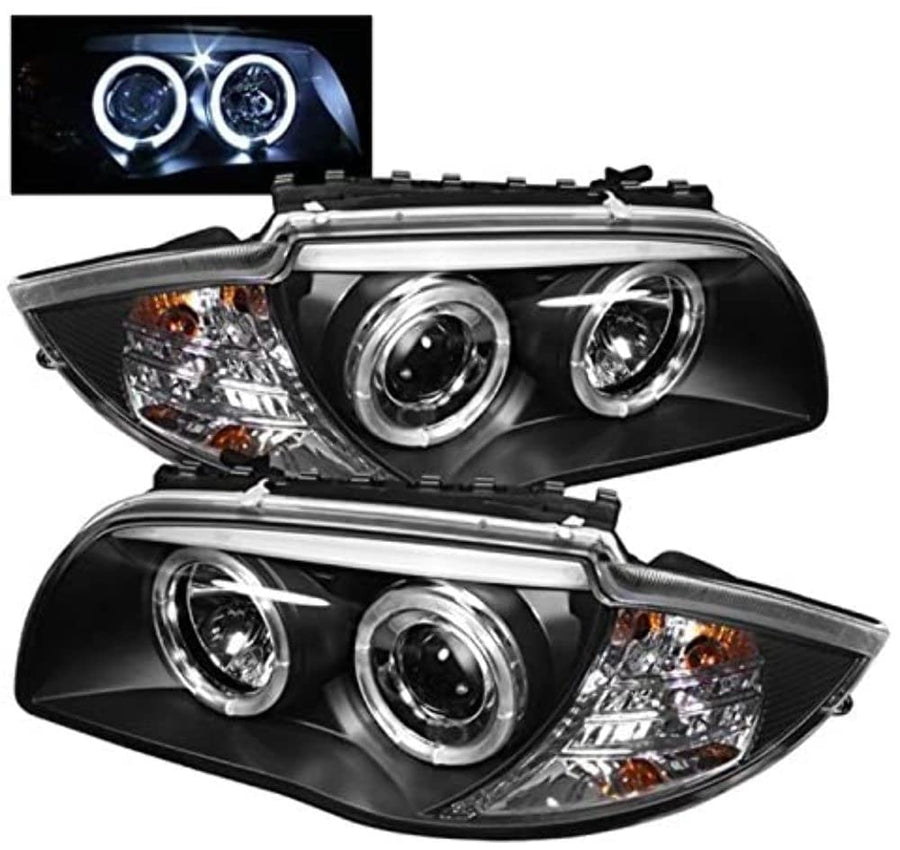 Black/Clear Spyder Auto 5008985 LED Halo Projector Headlights