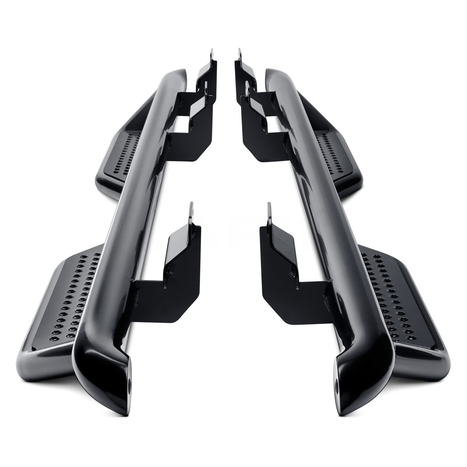 SteelCraft 3" HD Series Cab Length 80-23800 Black Round Step Boards