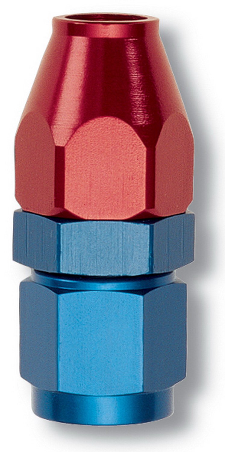 EDEL/RUSSELL 639200 Red and Blue Anodized Aluminum Fuel Hose Adapter