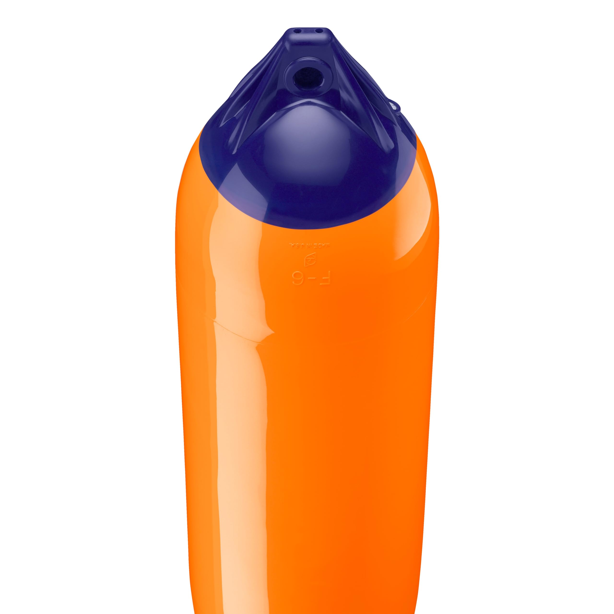 Polyform F-6 Standard Boat Fender F-Series - Blue Ropehold Orange