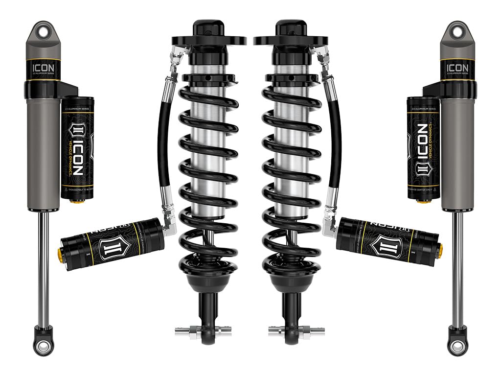 ICON, Stage 3 Suspension System, 0-2.75" Lift, Billet UCA, Compatible with 21-23 Ford F150 4WD, K93113