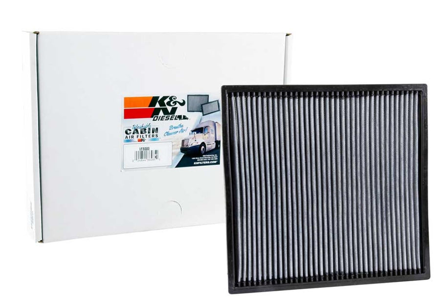 K&N Cabin Air Filter Premium: High Performance, Washable, Clean Airflow to your Cabin: Compatible with Select Freightliner Vehicle Models, VF8000, 1 Count (Pack of 1)