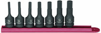3/8" Drive 7 Piece 6 Point SAE Hex Impact Socket Set