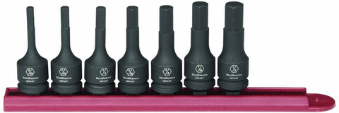 3/8" Drive 7 Piece 6 Point SAE Hex Impact Socket Set