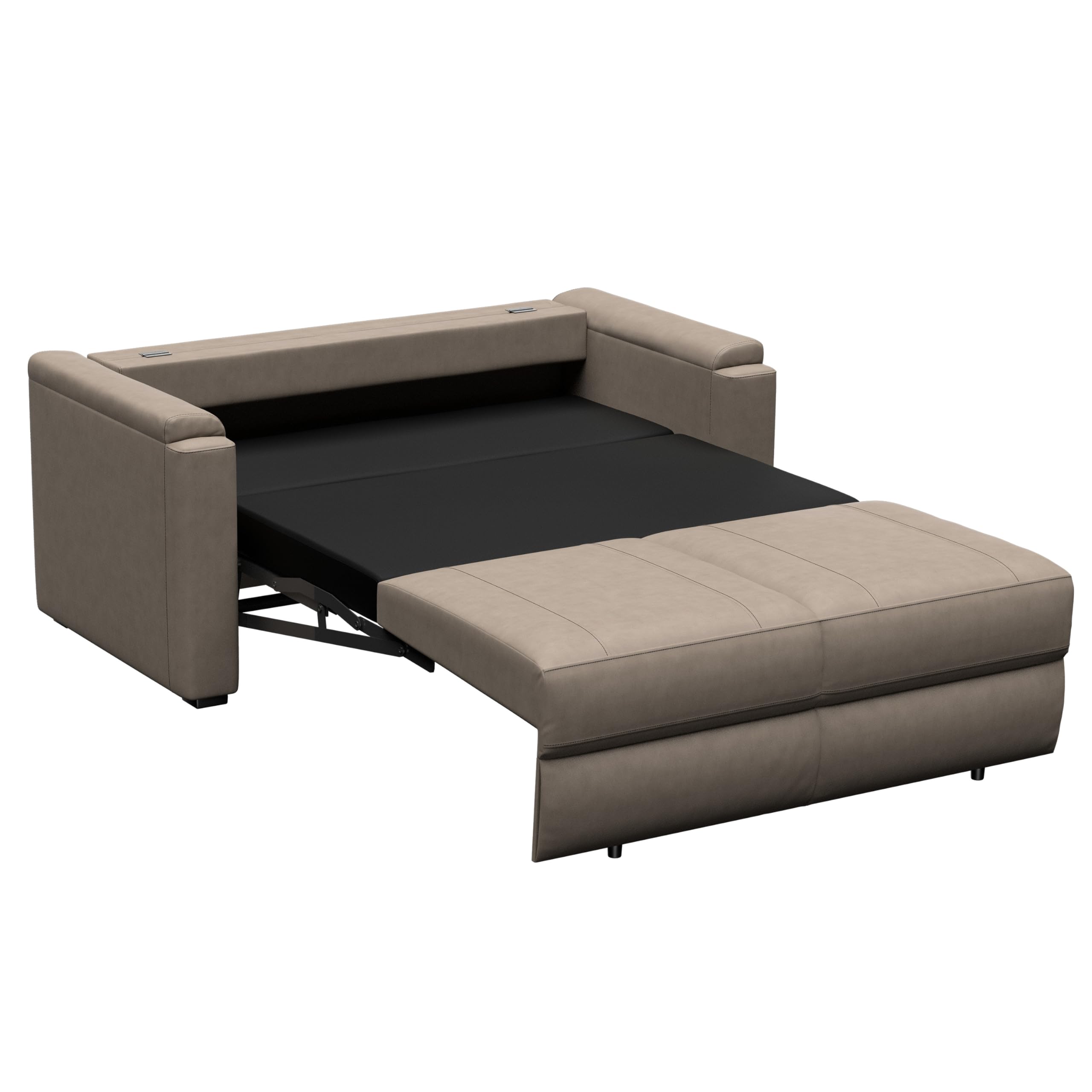 Thomas Payne Heritage Series Signature 62" Driftwood RV Rest Easy Sleeper Sofa with Easy-to-Use Fold-Out Mechanism, 81" Bed Depth - 2024044235