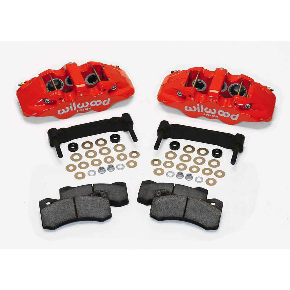 Red AERO6 Front Caliper & Bracket Kit