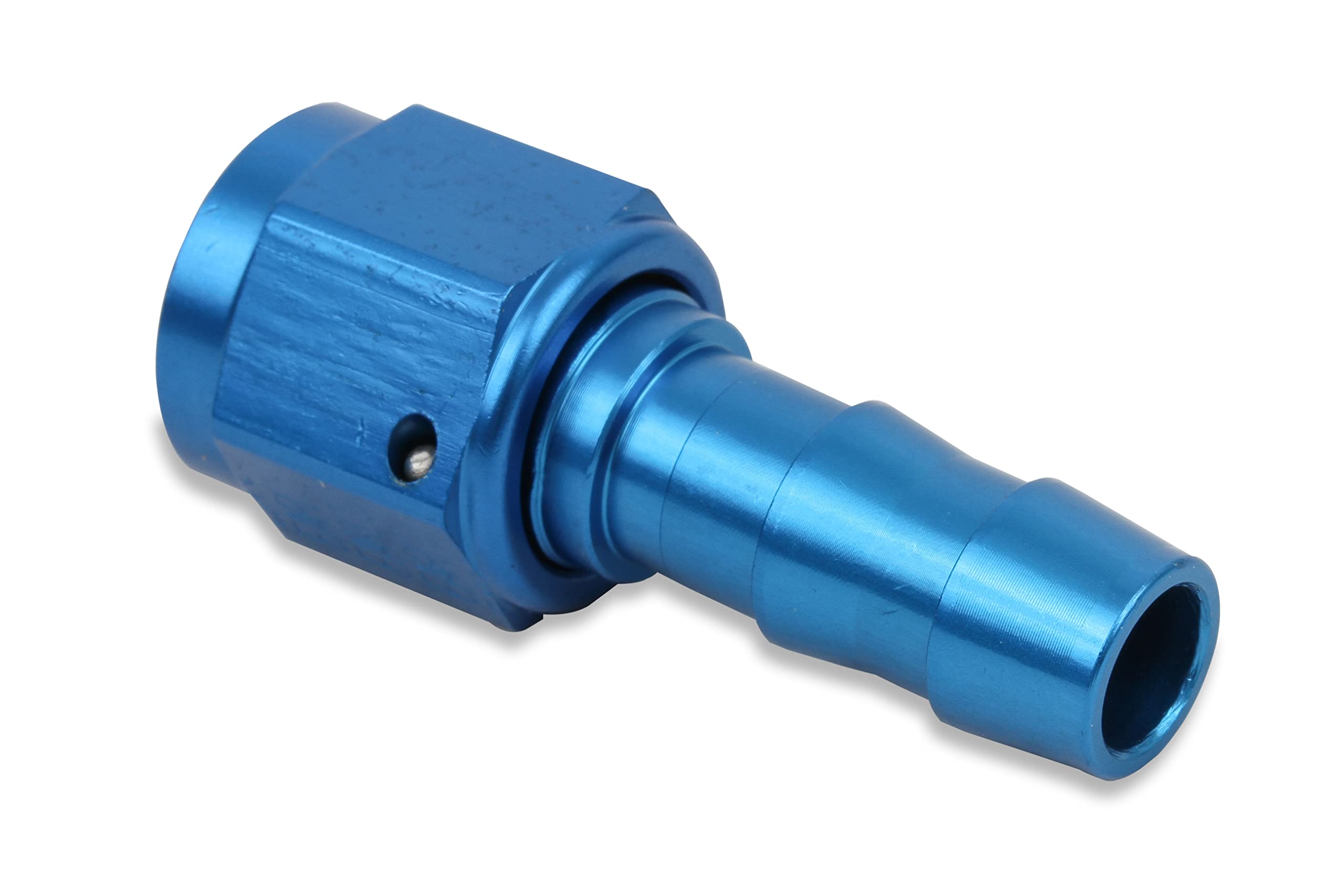 Earl's 700109 Anodized Aluminum Super Stock -8AN Blue and Red Straight Push-on Hose End
