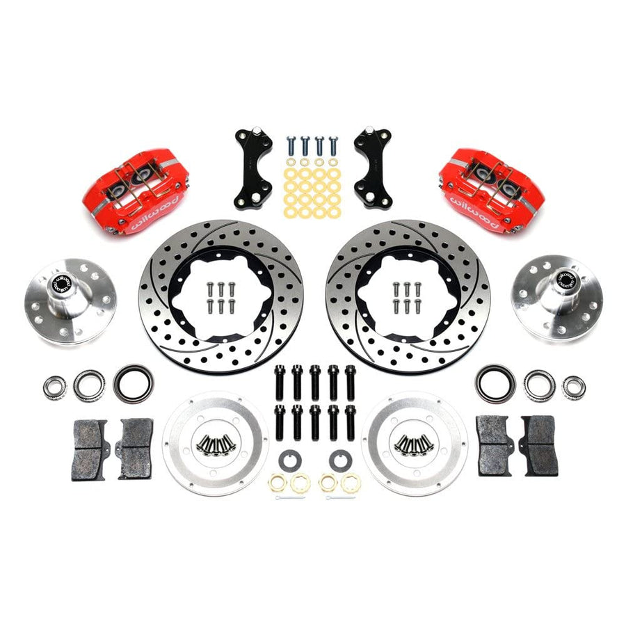 DUST BOOT KIT WILWOOD 140-13345-DR - KIT,FRONT,WWE PRO SPINDLE,DP-DB,11.00 - ROTOR,11.00 ROTOR,DRILLED,RED