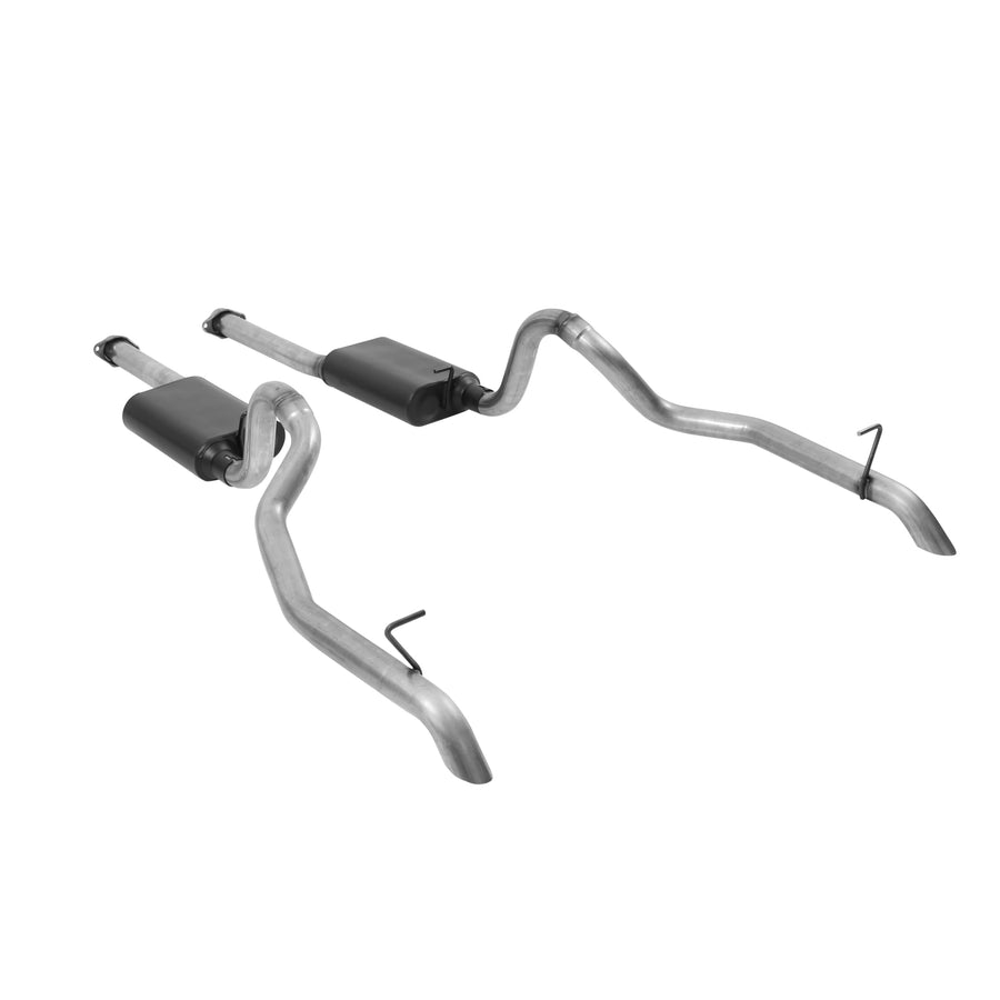 American Thunder Flowmaster 17116 Cat-Back Exhaust Kit 2.5 Inch Aluminized Steel Compatible with 1987-1993 Ford Mustang GT 5.0L engine. Coupes and Convertibles