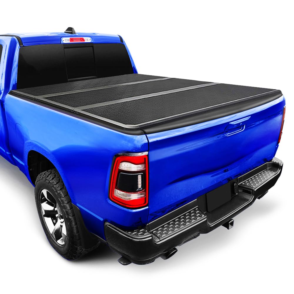 Tonneau Cover Tyger Auto T5 Tri-Fold Alloy Hardtop Truck Bed Compatible with 2019-2026 Ram 1500 (Not Fit 19-24 Classic) | 6'4" (76") Bed | TG-BC5D3045