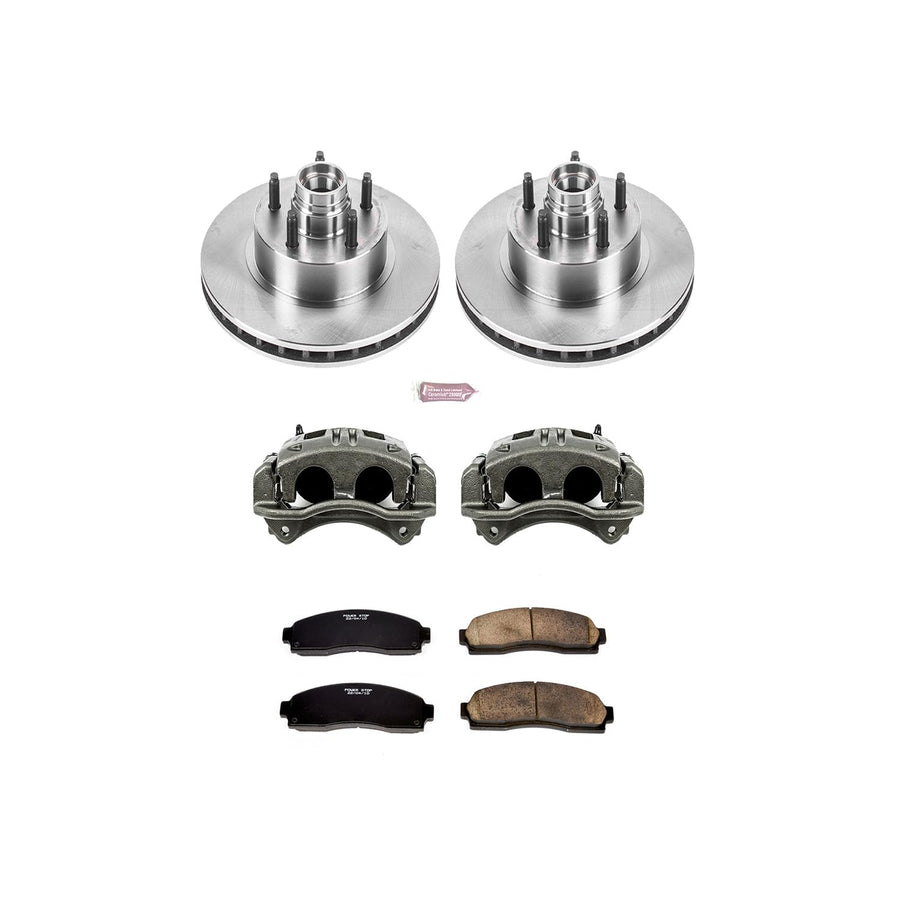 Power Stop KCOE7004 1-Click OE Replacement Brake Kit Autospecialty with Calipers For Ford Ranger 2010-2011 [Model Specific]