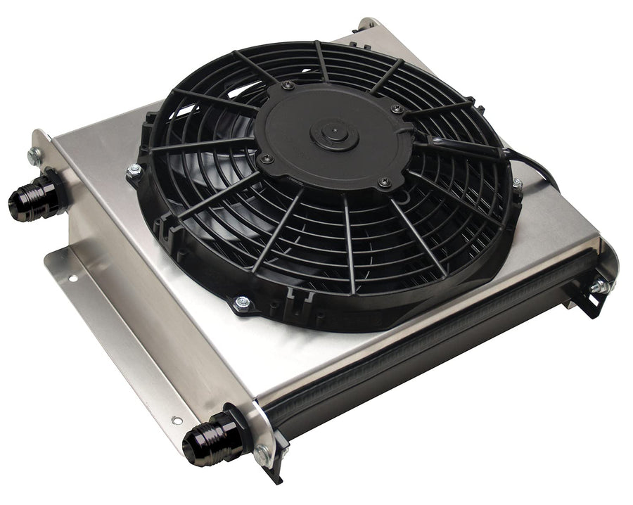 Hyper-Cool Extreme Derale 15875 Remote Mount Fluid Cooler,Black
