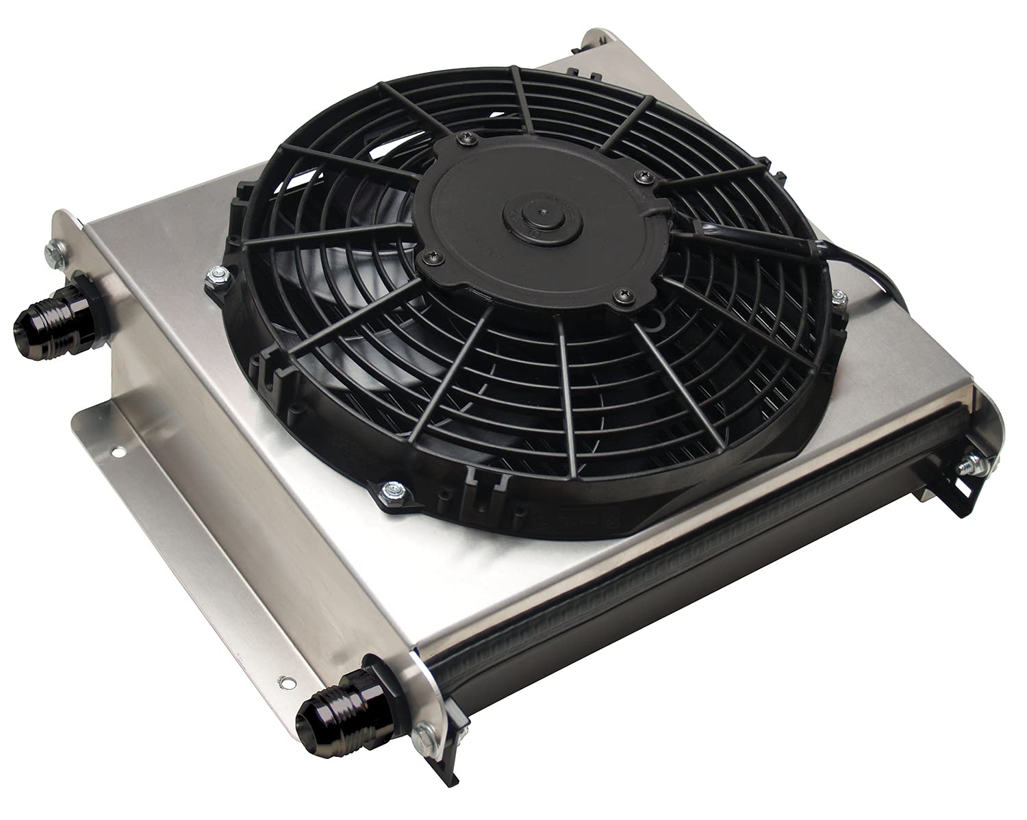 Hyper-Cool Extreme Derale 15875 Remote Mount Fluid Cooler,Black