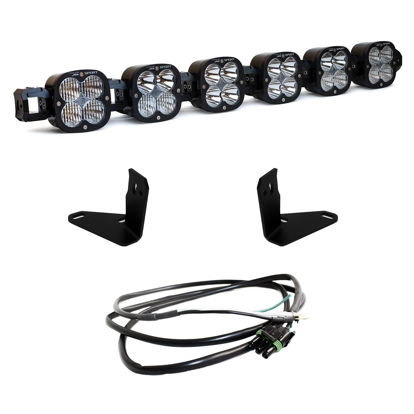 Baja Designs XL Linkable Series 44-7750-UP - Front Bumper Mounted 156W Dual Row Driving/Combo Beam LED Light Bar Kit, With Upfitter (447750UP)