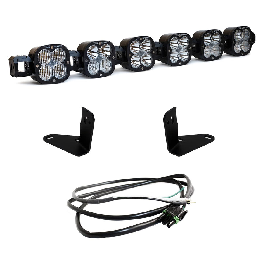 Baja Designs XL Linkable Series 44-7750-UP - Front Bumper Mounted 156W Dual Row Driving/Combo Beam LED Light Bar Kit, With Upfitter (447750UP)