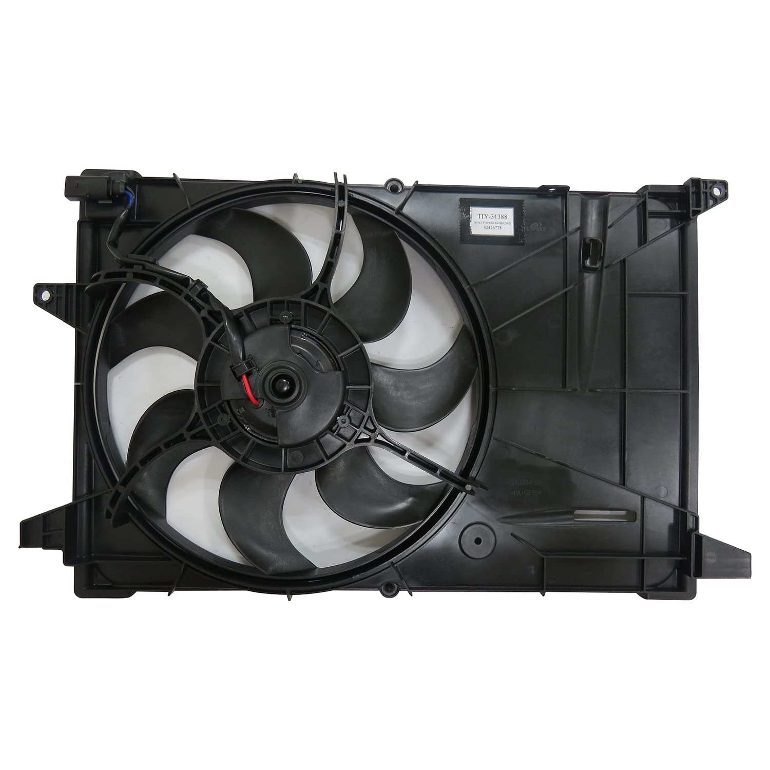 Cooling Fan Assembly TYC 623650 Compatible with 2016-2020 Chevrolet Spark