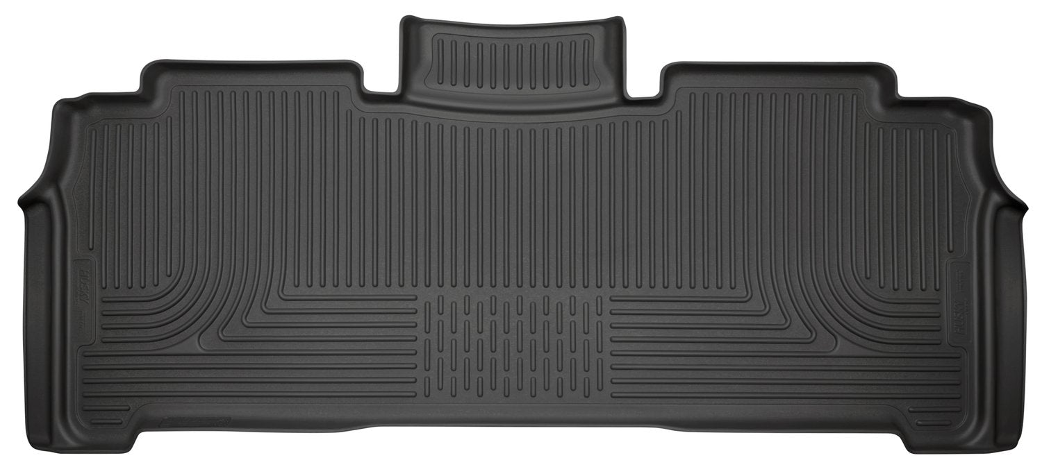 Weatherbeater Husky Liners Floor Mats | Fits 2017-2025 Chrysler Pacifica; 2020-2025 Chrysler Voyager | 2nd Row, 1-pc Black - 14011