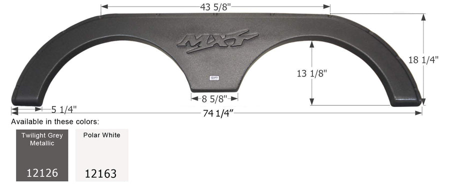 Fender Skirt ICON, Tandem, KZ, FS2126, Twilight Grey Metallic