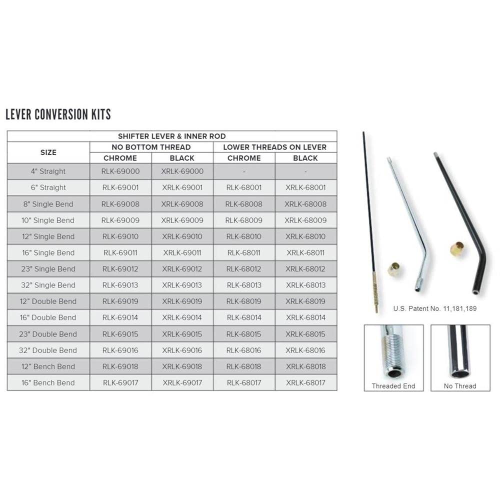 23" Double Bend Replacement Lever Kit Compression Style Lokar Performance Products RLK-69015