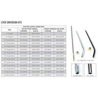 Black Lokar Performance Products 32" Double Bend Replacement Lever Kit Compression Style XRLK-69016