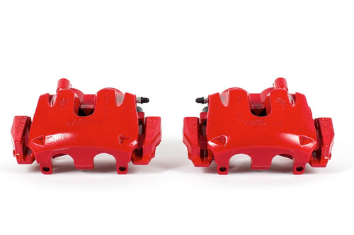 Power Stop Pair of High-Temp Red Powder Coated Front Calipers For Dodge Durango 2011-2017, Jeep Grand Cherokee 2012, Jeep Grand Cherokee 2014-2017 [Model Specific]