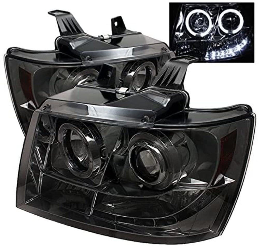 Auto Spyder 5009661 LED Halo Projector Headlights Chrome/Smoked