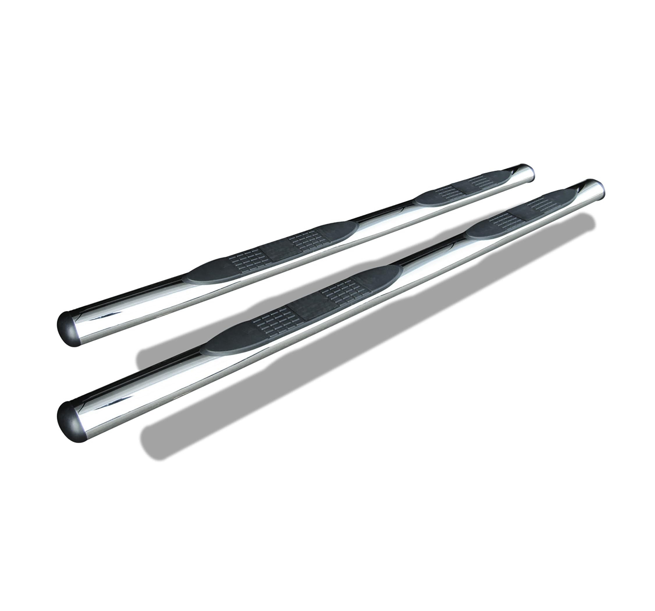 4in Black Horse Side Steps Stainless Steel Compatible with 2009-2015 Honda Pilot-9H1401SSOV