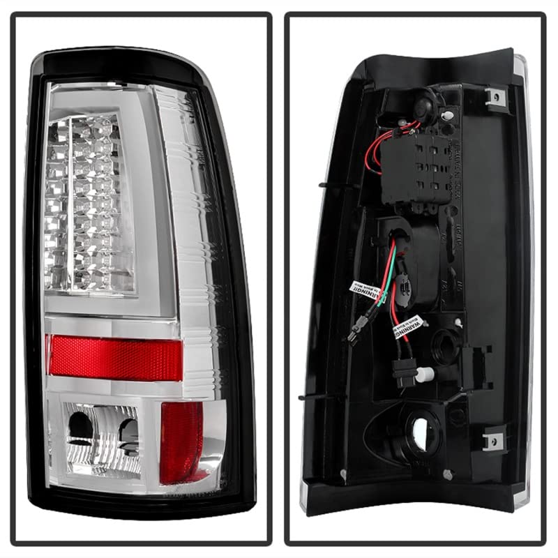 Chevy Silverado 1500/2500 Spyder 5081902 03-06 and 2007 Silverado Classic ( Does Not Fit Stepside ) Version 2 LED Tail Lights - Chrome