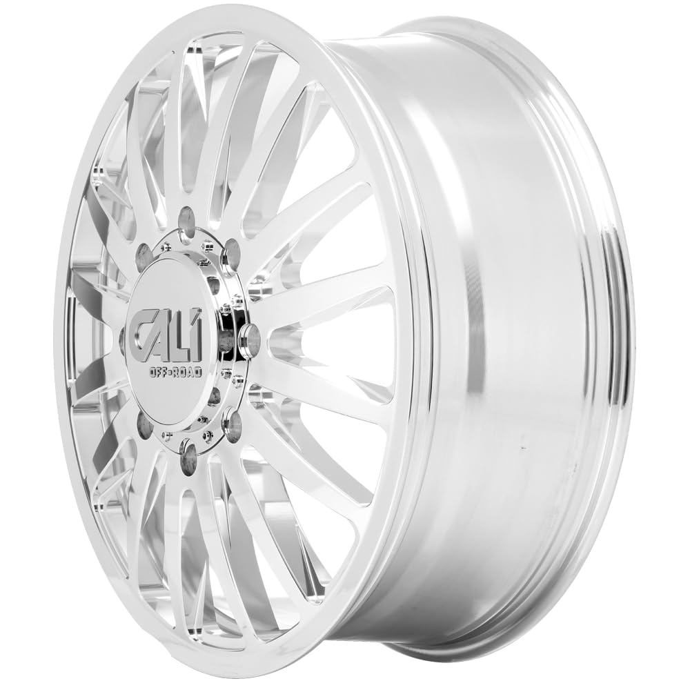 SUMMIT DUALLY Cali Off-Road Gloss Black Wheel with Painted (20 x 8.25 inches /8 x 200 mm, 115 mm Offset)
