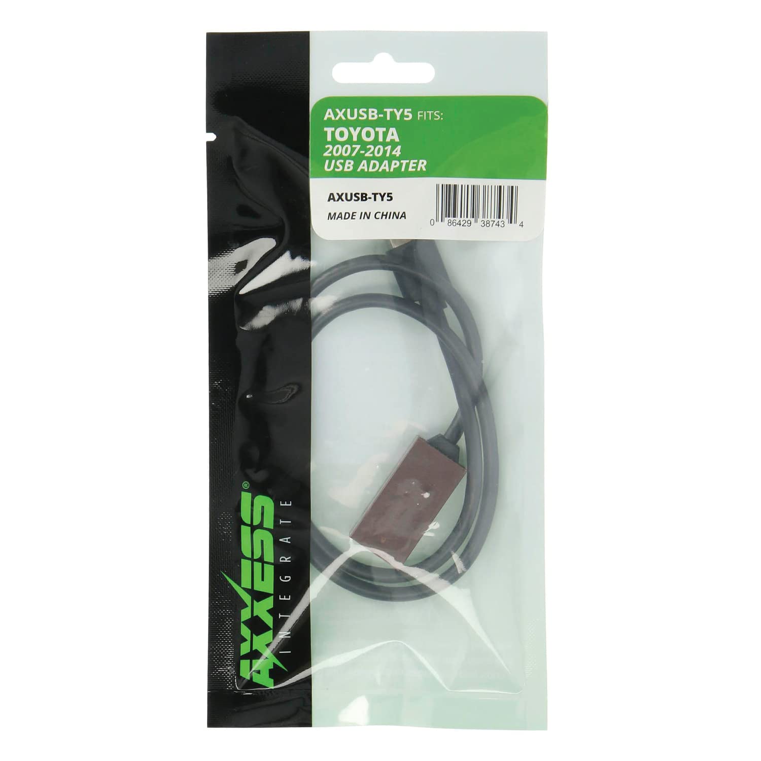 Axxess AXUSB-TY5 5-Pin USB Adapter Cable for Toyota Select 2012 and Up Vehicles
