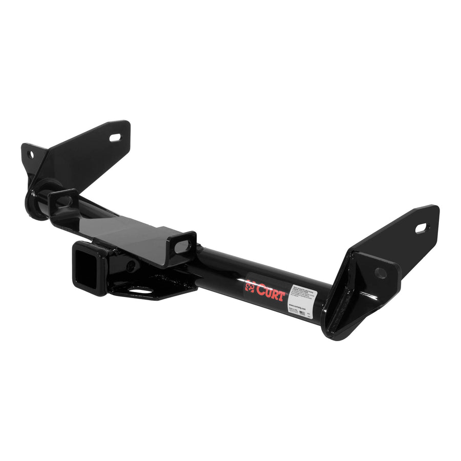 CURT Class 3 Trailer Hitch, 2-Inch Receiver, Round Tube Frame, Fits Ford F-150 Select, Lincoln Mark LT, GLOSS BLACK POWDER COAT