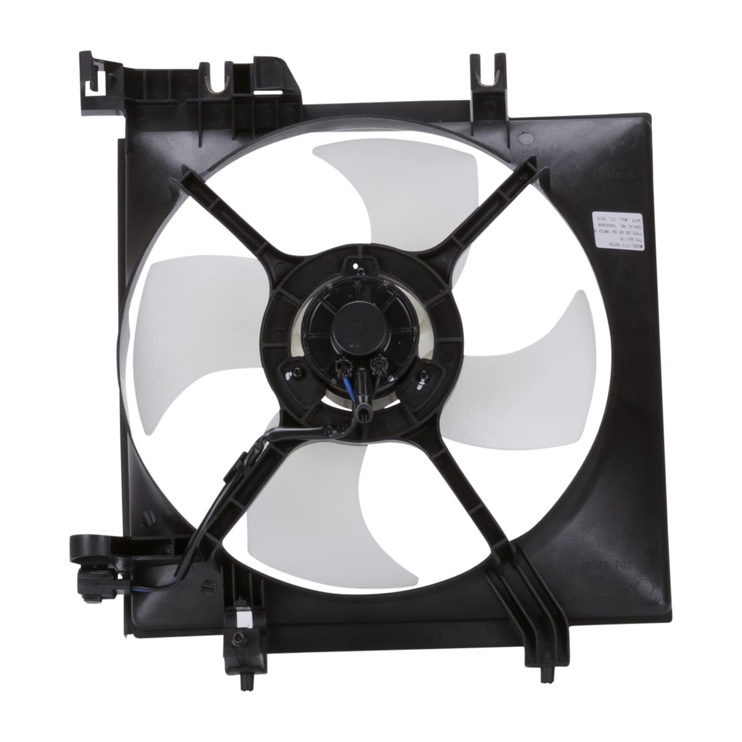 Cooling Fan Assembly TYC 601170 Compatible with 2011-2013 Subaru Forester, Black