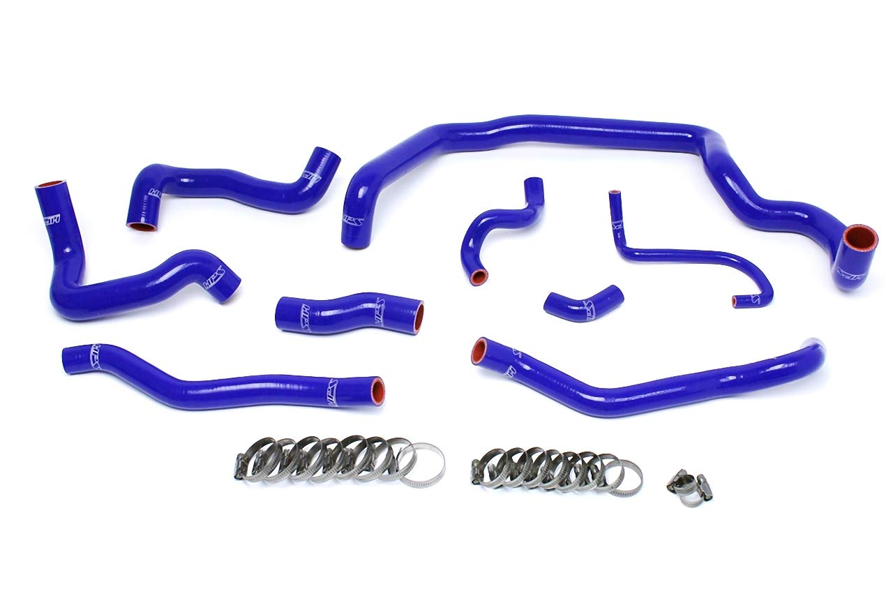 Blue Silicone Radiator + Heater Hose HPS 57-1556-BLUE