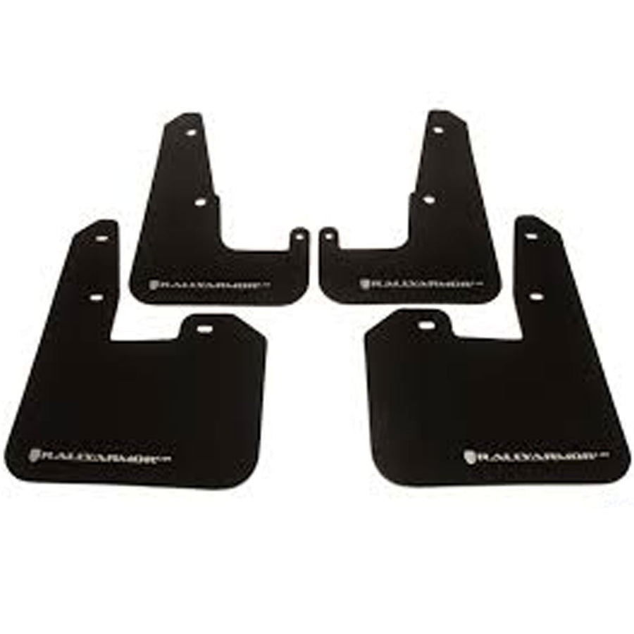 Rally Armor Black, Silver MF34-UR-BLK/SIL Mud Flap with Logo (2015 Subaru Legacy UR), 1 Pack