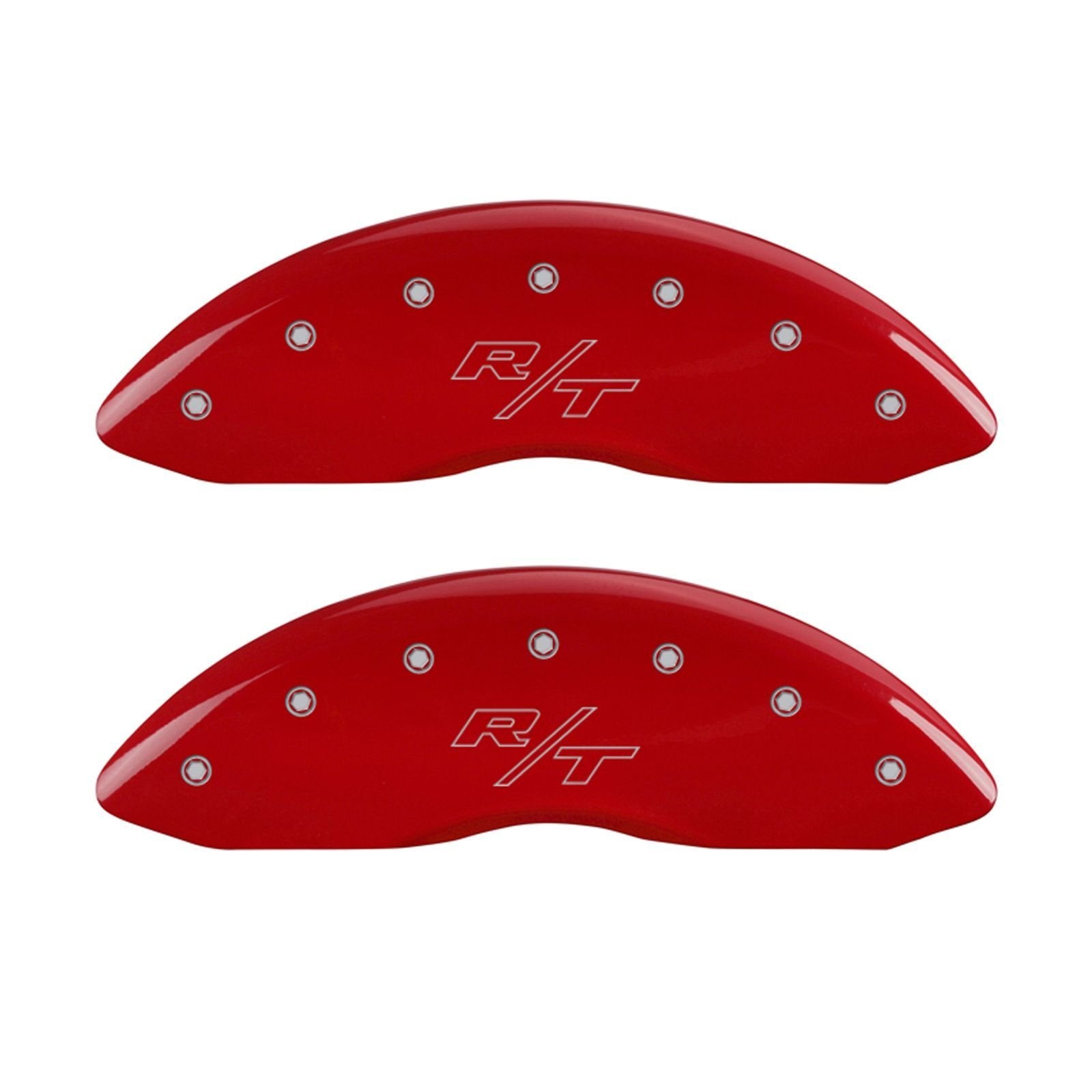 Caliper Covers MGP 12192SRTRRD with Red Powder Coat Finish, (Set of 4)