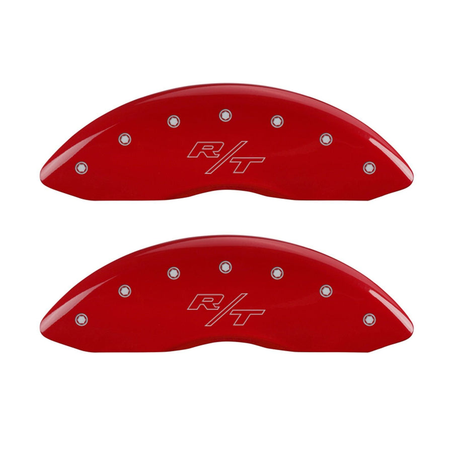 Caliper Covers MGP 12192SRTRRD with Red Powder Coat Finish, (Set of 4)