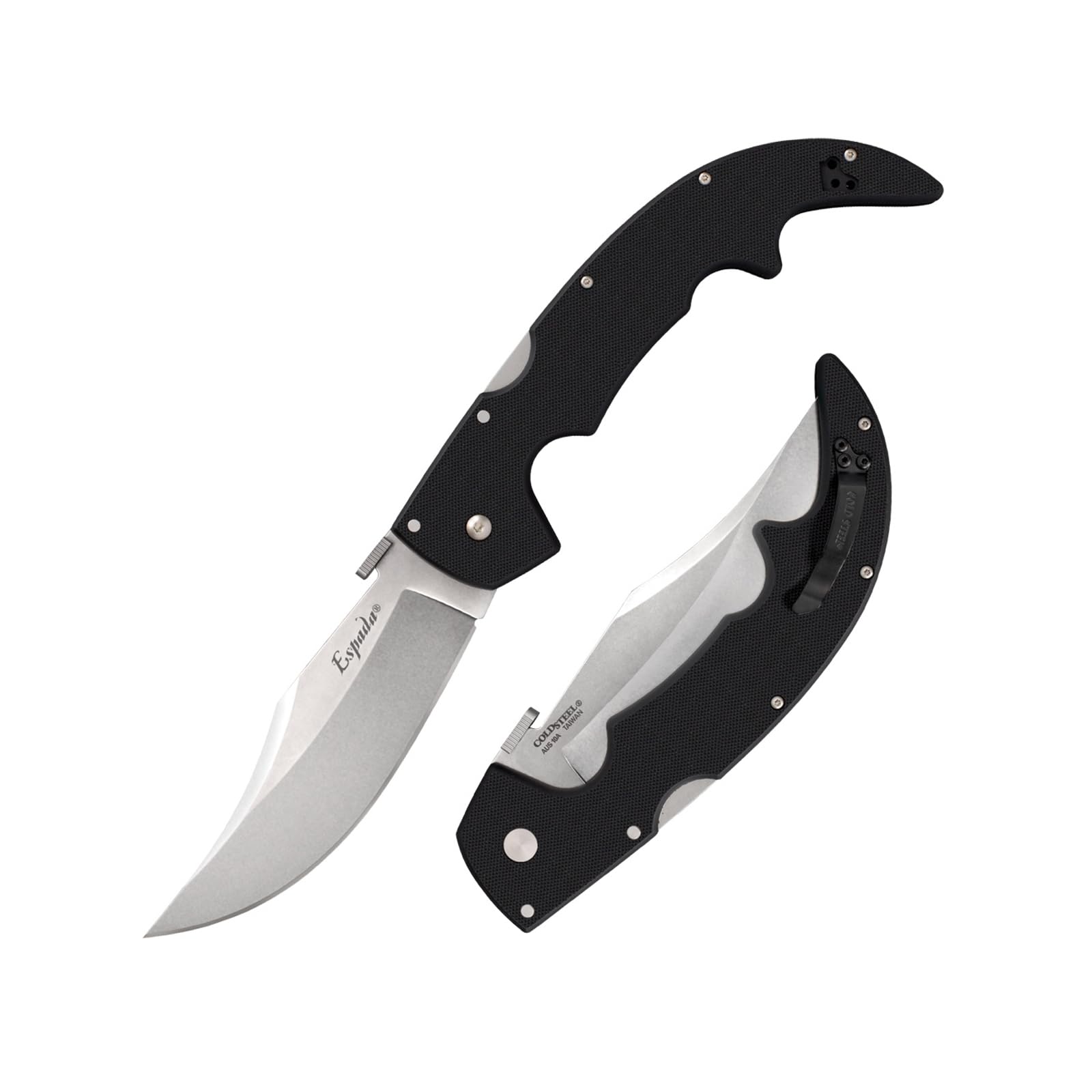 Espada Series Cold Steel Folding Knife with Tri-Ad Lock and Pocket Clip, G-10 Espada Large